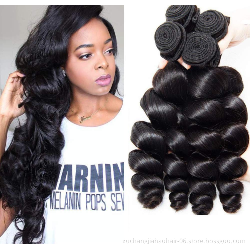 100% Cuticle Aligned Loose Wave Hair Bundle  Brazilian Virgin Remy Hair Weave Extensions Factory Price